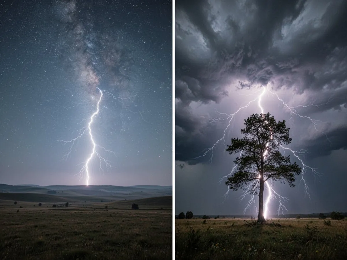 Interprétation détaillée des rêves : Différents scénarios avec Foudre dans le rêve