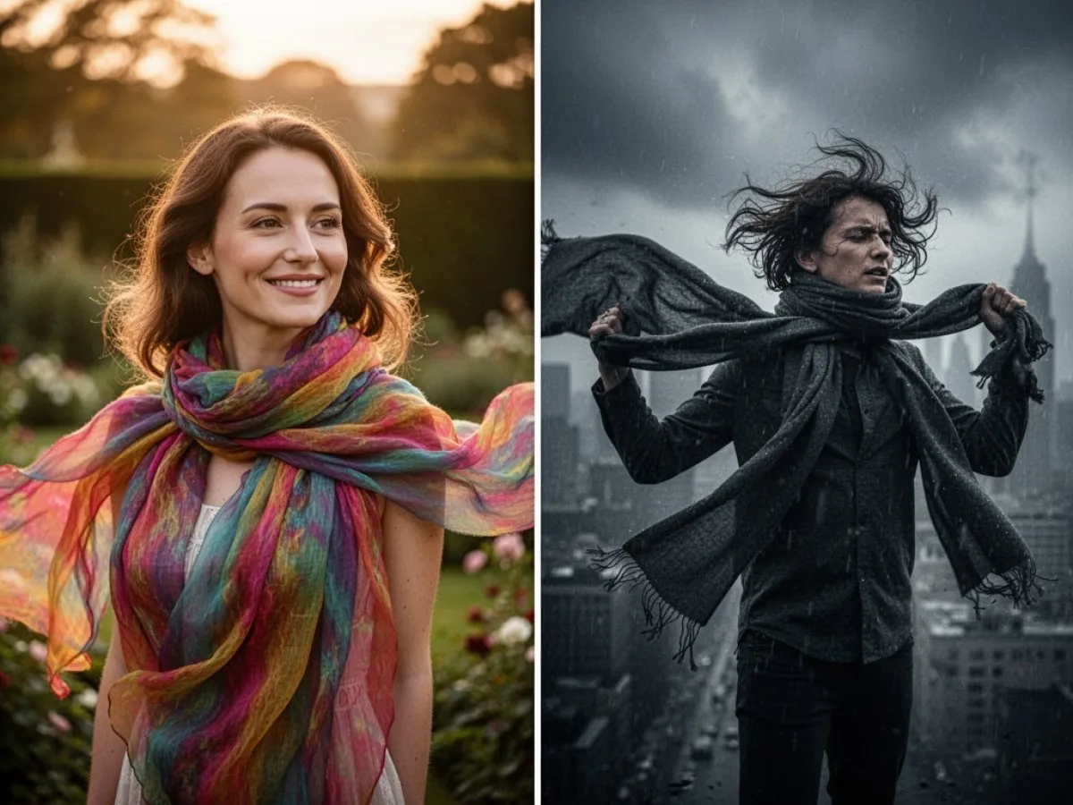Interprétation détaillée des rêves : Différents scénarios avec Foulard dans le rêve