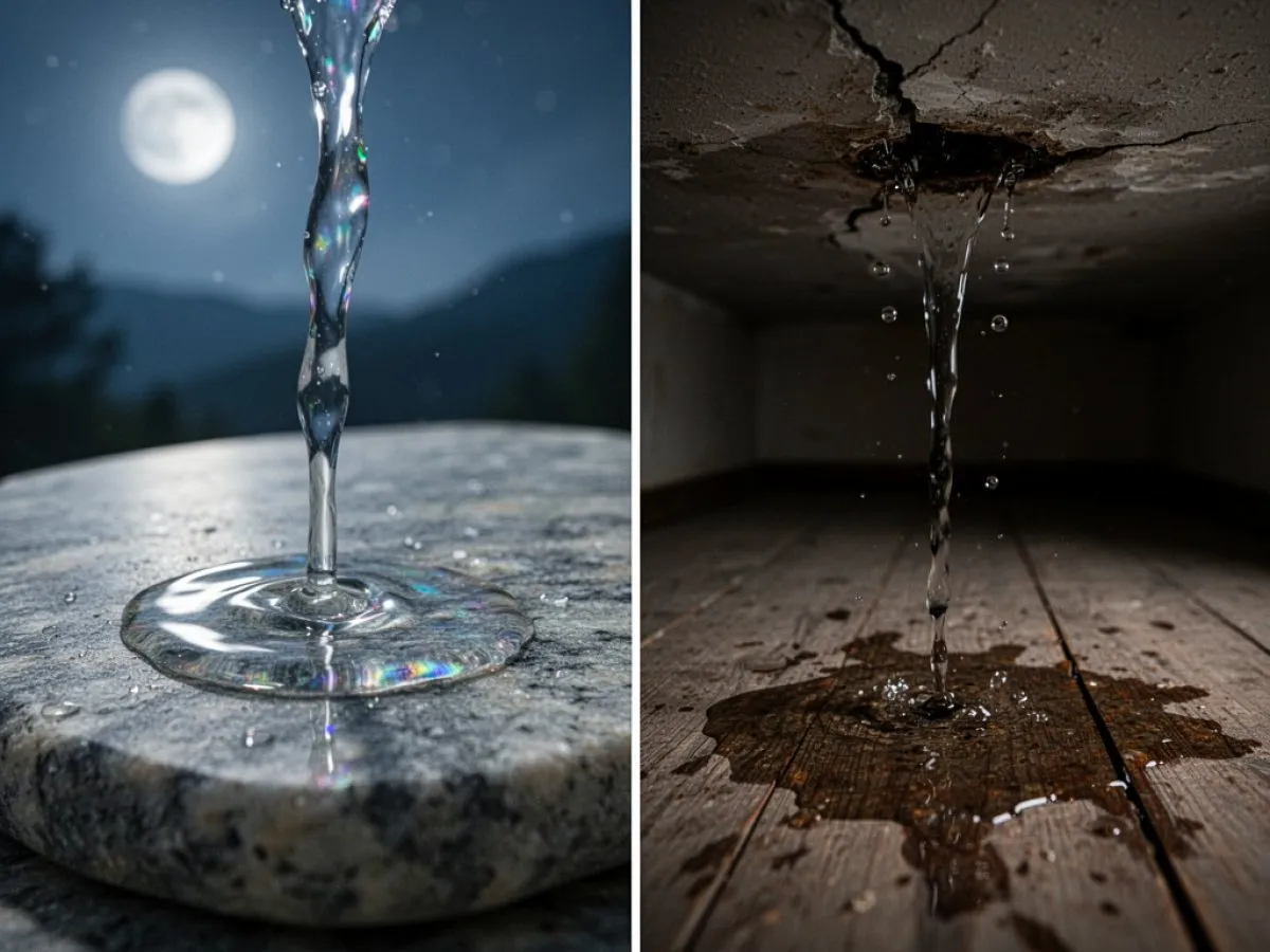 Interprétation détaillée des rêves : Différents scénarios avec Fuite D Eau dans le rêve