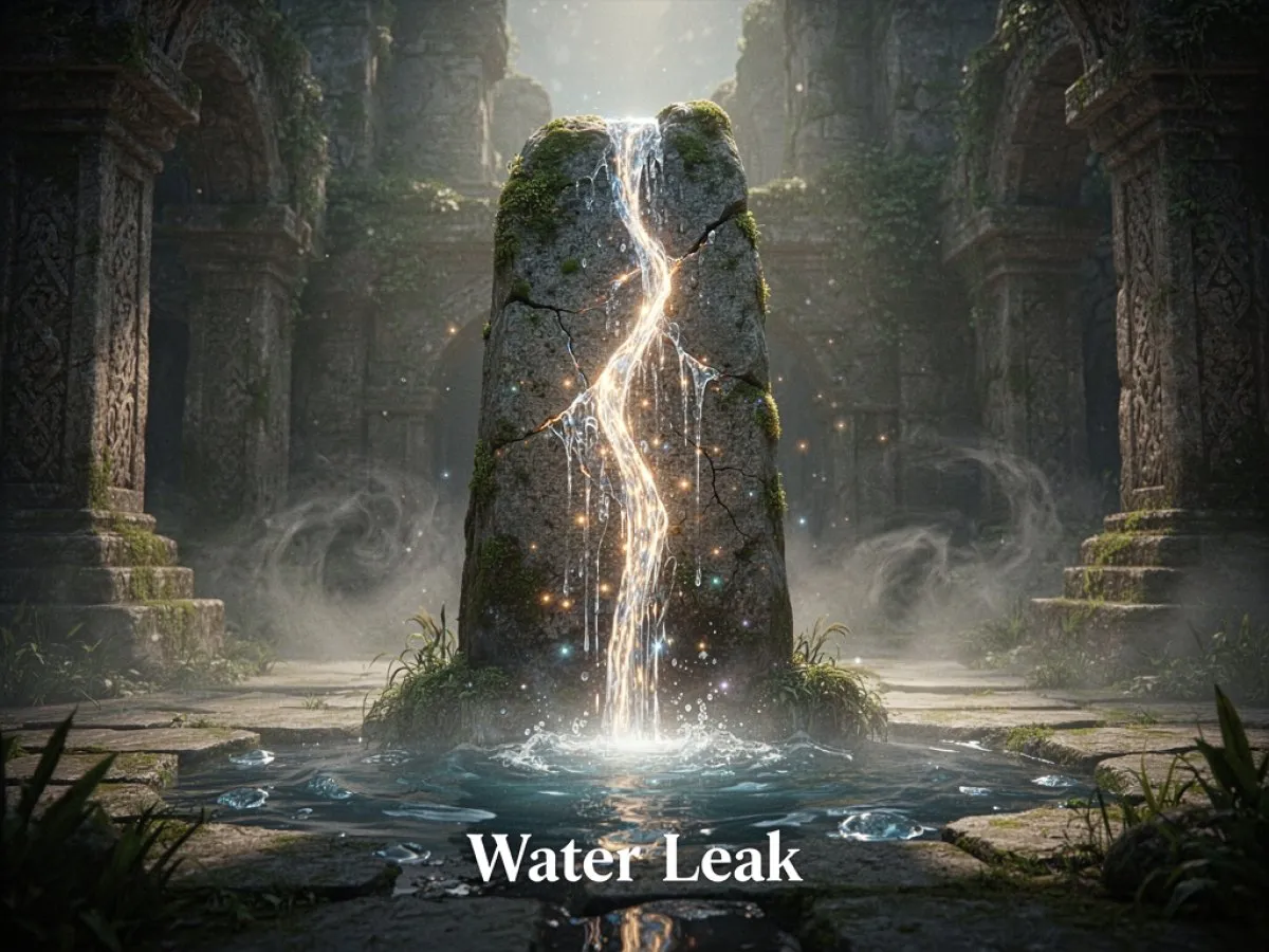 Signification spirituelle et symbolisme culturel : Fuite D Eau dans l'interprétation des rêves