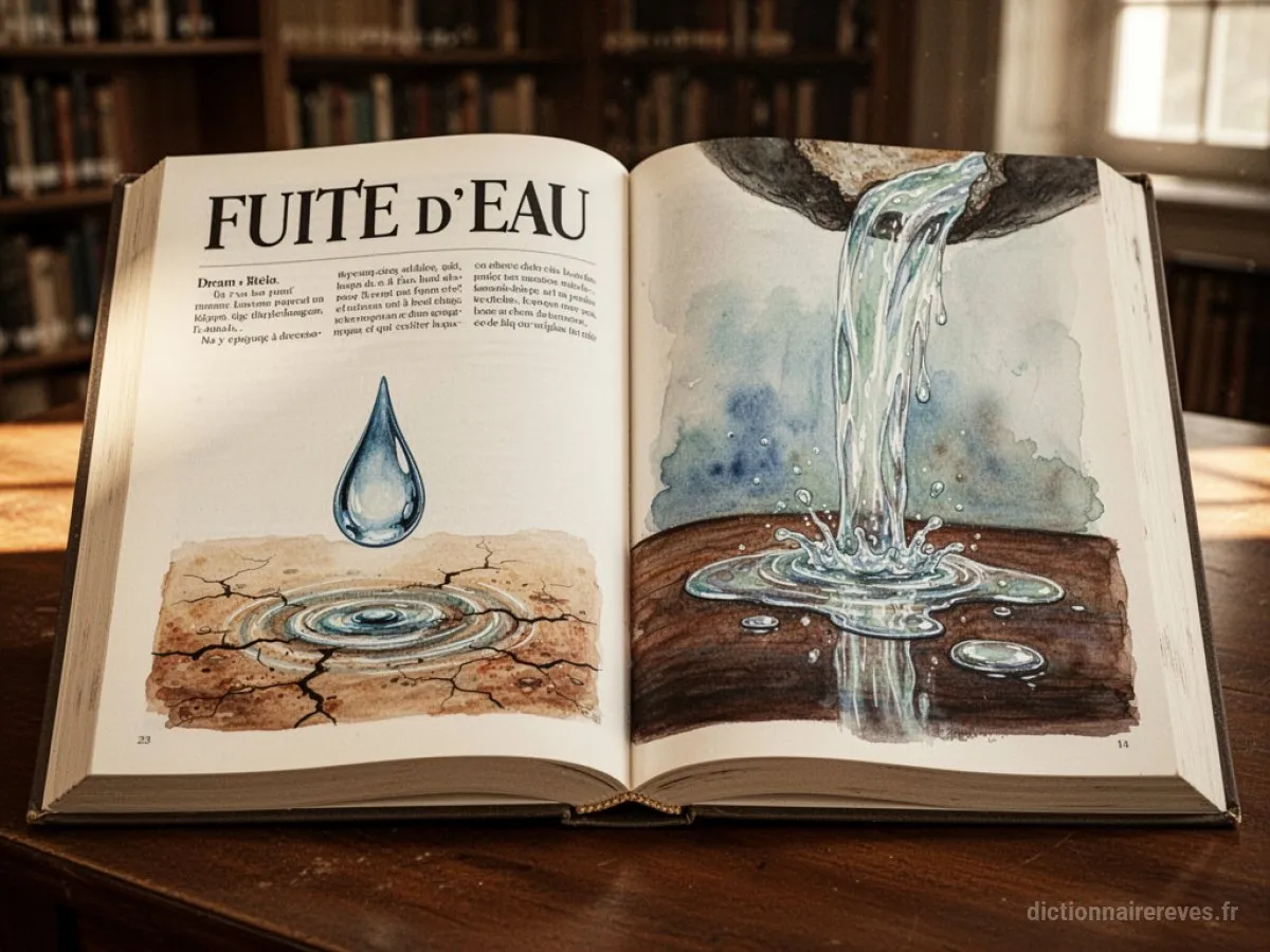 Signification générale : le symbole du rêve Fuite D Eau - Archétypes et symbolisme