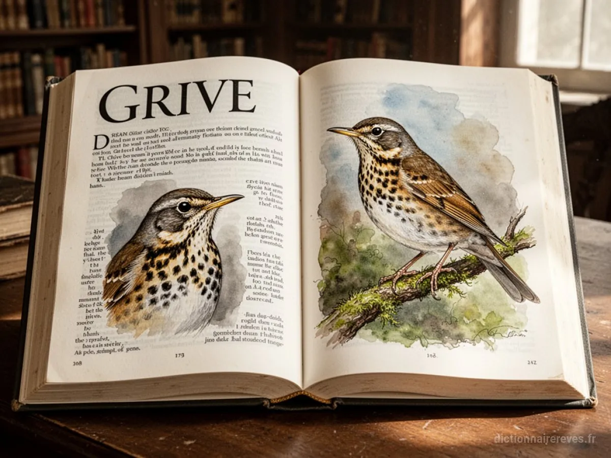 Signification générale : le symbole du rêve Grive - Archétypes et symbolisme