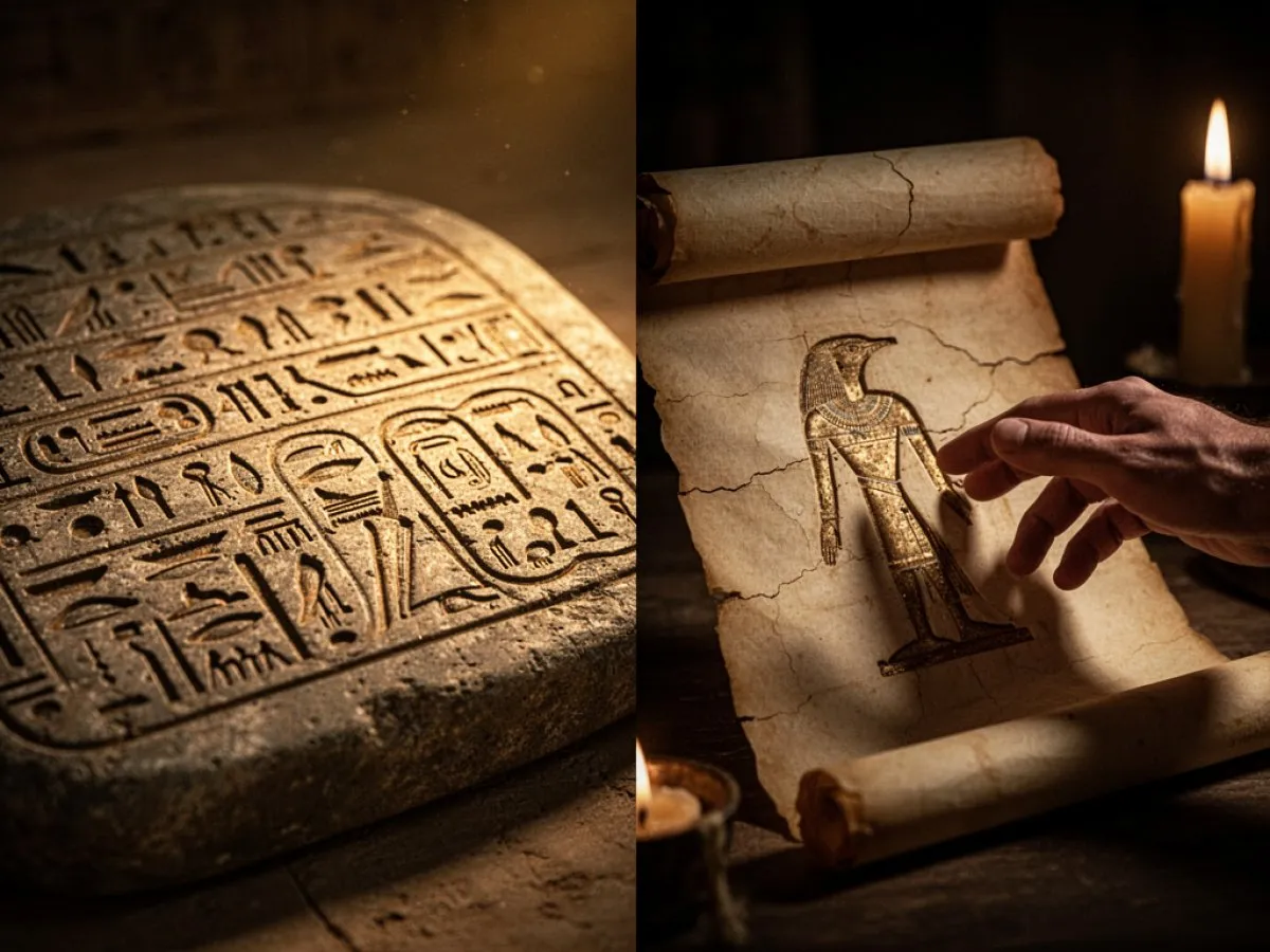 Interprétation détaillée des rêves : Différents scénarios avec Hiéroglyphe dans le rêve