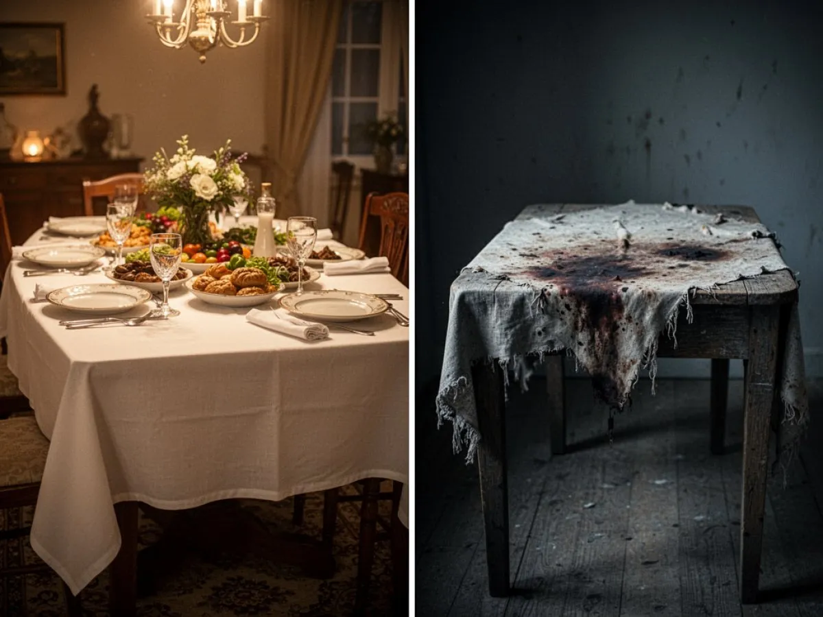 Interprétation détaillée des rêves : Différents scénarios avec Nappe dans le rêve