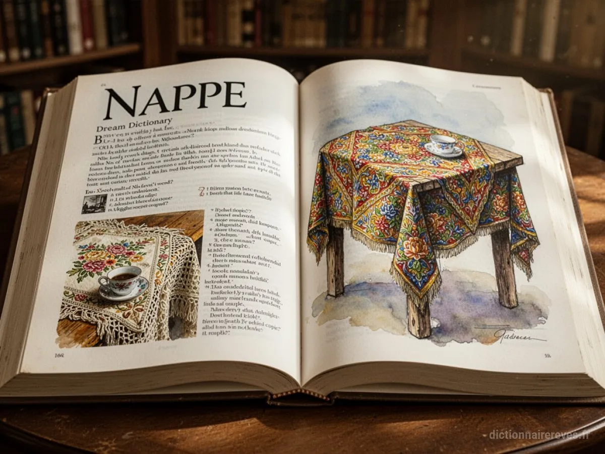 Signification générale : le symbole du rêve Nappe - Archétypes et symbolisme