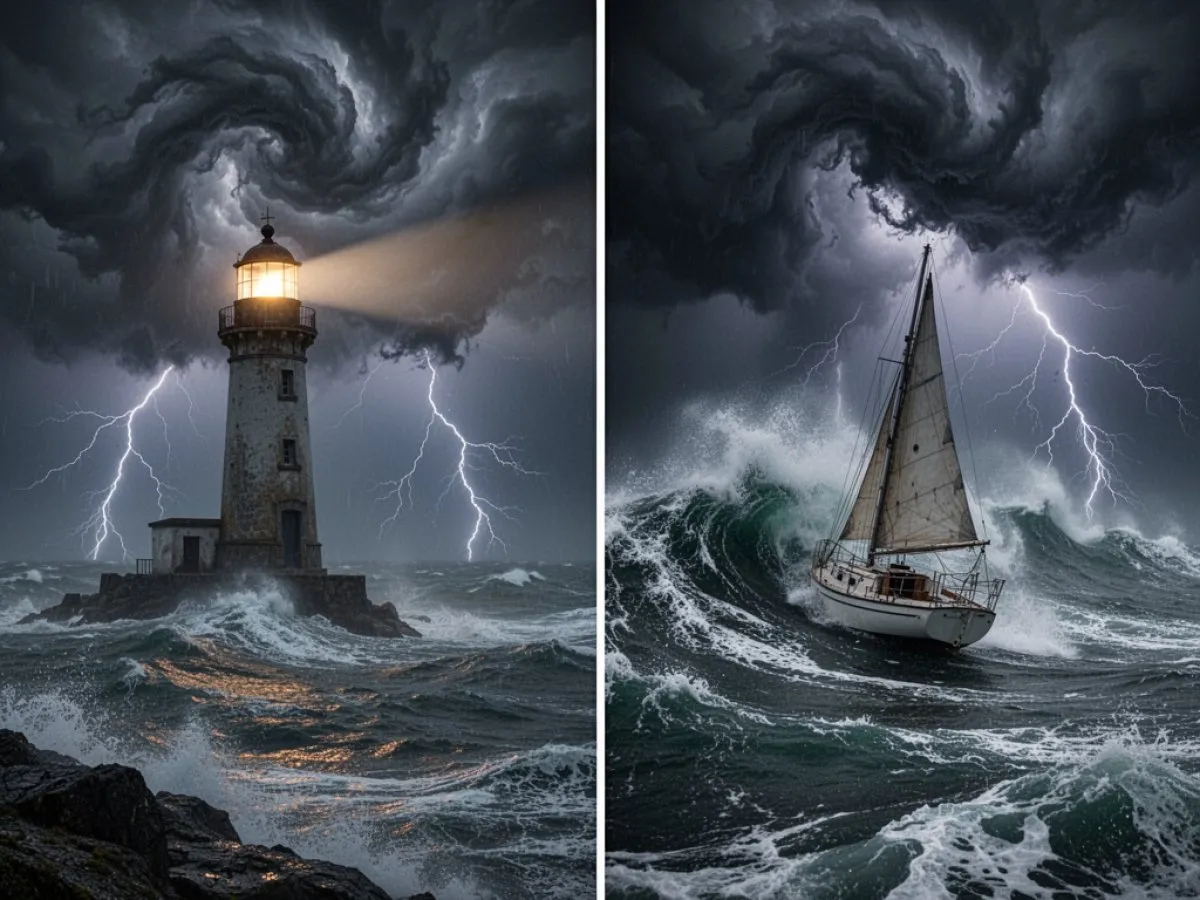 Interprétation détaillée des rêves : Différents scénarios avec Orage dans le rêve