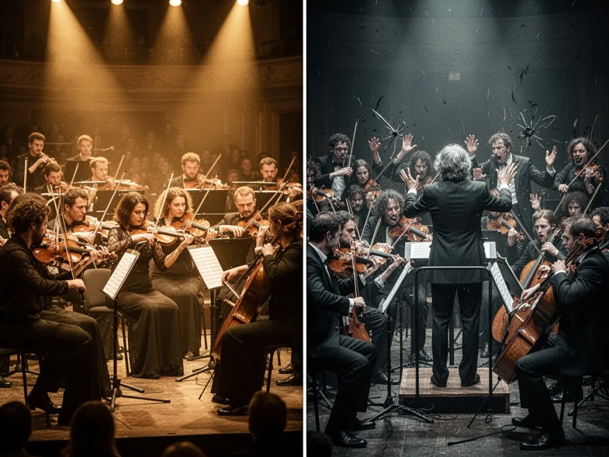 Interprétation détaillée des rêves : Différents scénarios avec Orchestre dans le rêve