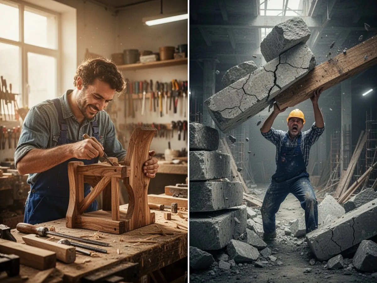 Interprétation détaillée des rêves : Différents scénarios avec Ouvrier dans le rêve