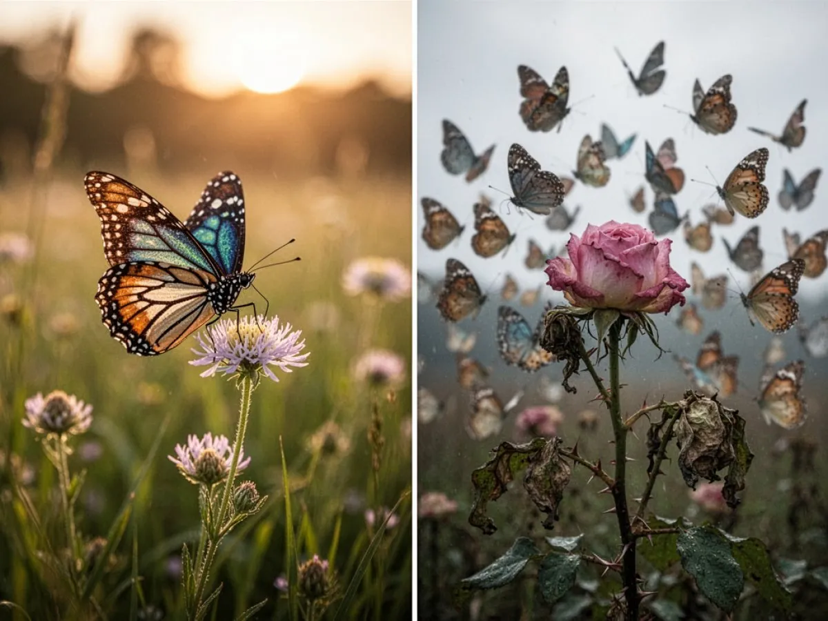 Interprétation détaillée des rêves : Différents scénarios avec Papillon dans le rêve