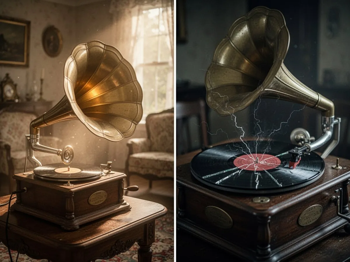 Interprétation détaillée des rêves : Différents scénarios avec Phonographe dans le rêve