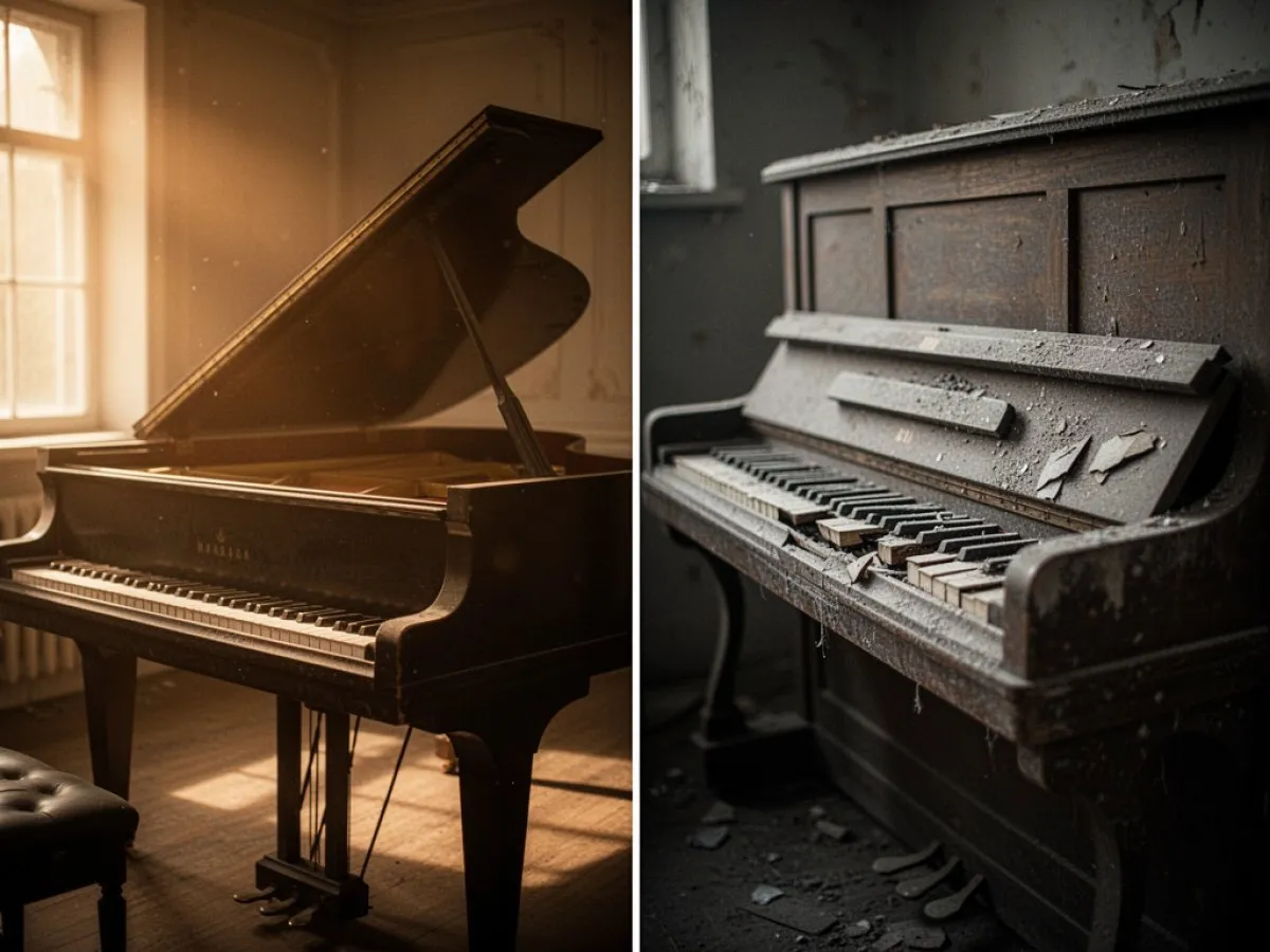Interprétation détaillée des rêves : Différents scénarios avec Piano dans le rêve
