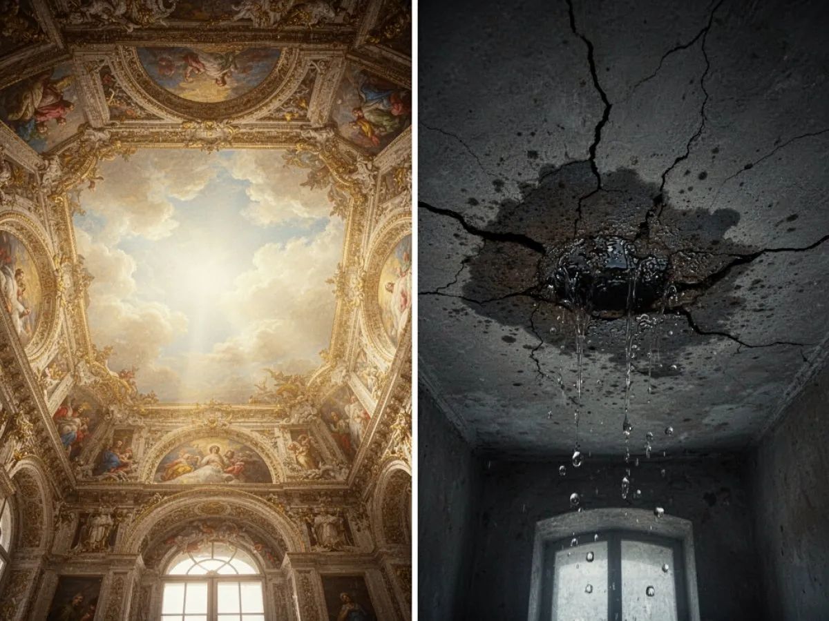 Interprétation détaillée des rêves : Différents scénarios avec Plafond dans le rêve