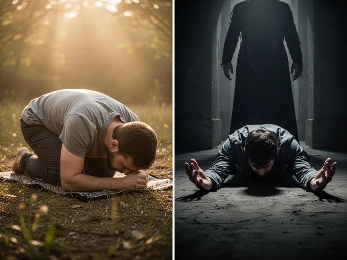 Interprétation détaillée des rêves : Différents scénarios avec Prosterner dans le rêve