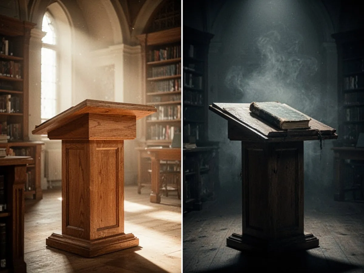 Interprétation détaillée des rêves : Différents scénarios avec Pupitre dans le rêve