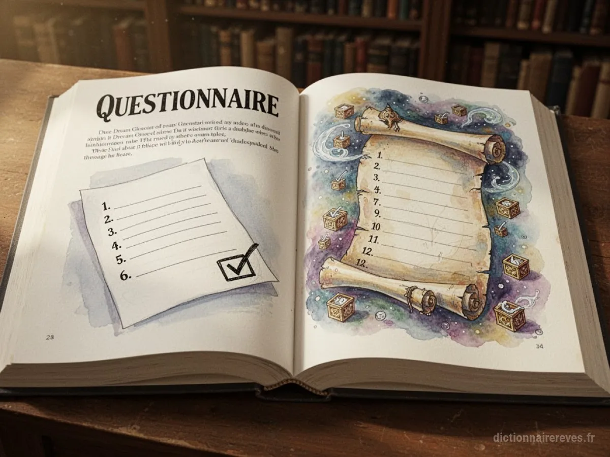 Signification générale : le symbole du rêve Questionnaire - Archétypes et symbolisme