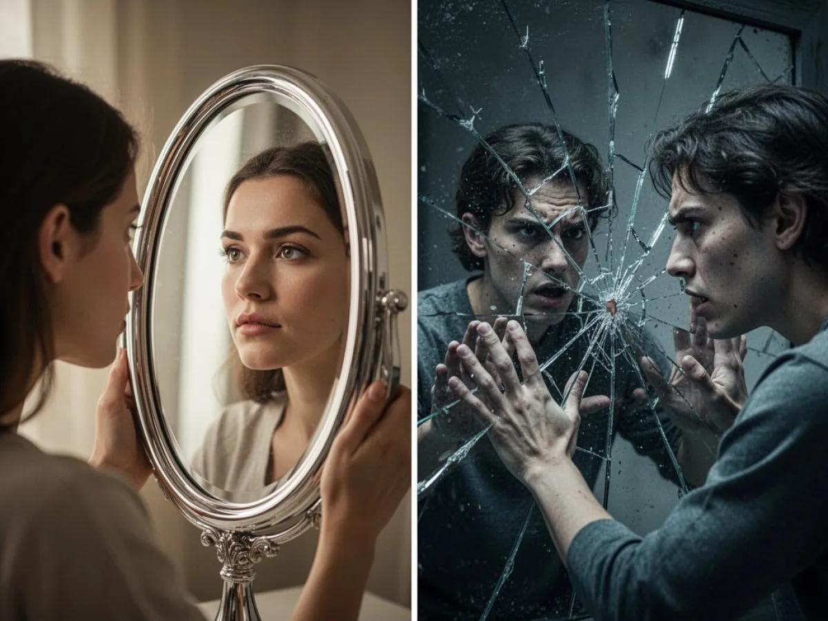 Interprétation détaillée des rêves : Différents scénarios avec Réfléchir dans le rêve