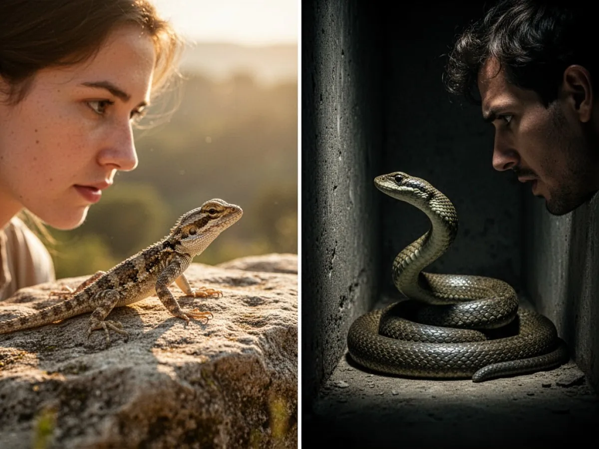 Interprétation détaillée des rêves : Différents scénarios avec Reptiles dans le rêve