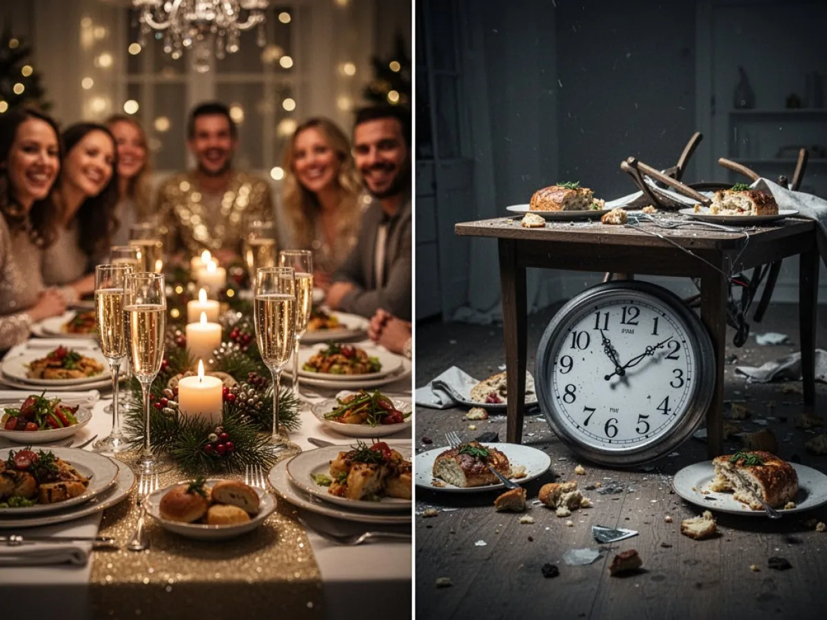 Interprétation détaillée des rêves : Différents scénarios avec Réveillon dans le rêve