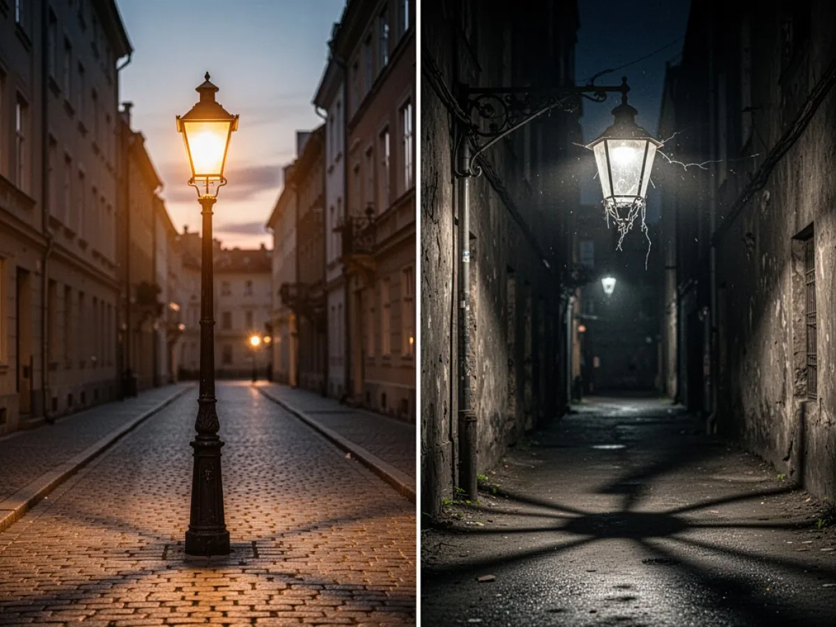 Interprétation détaillée des rêves : Différents scénarios avec Réverbère dans le rêve