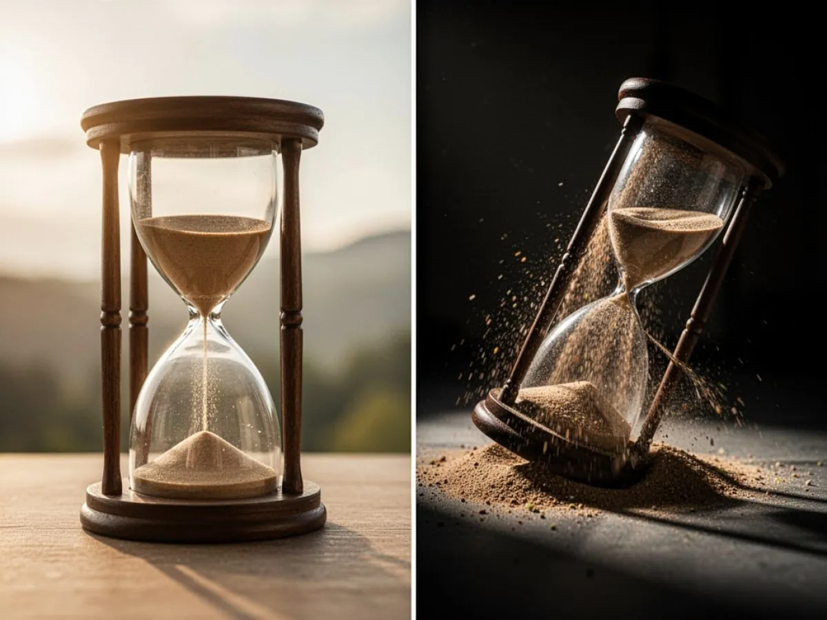 Interprétation détaillée des rêves : Différents scénarios avec Sablier dans le rêve