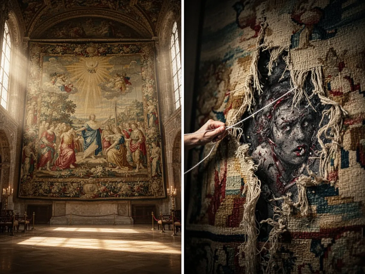 Interprétation détaillée des rêves : Différents scénarios avec Tapisserie dans le rêve