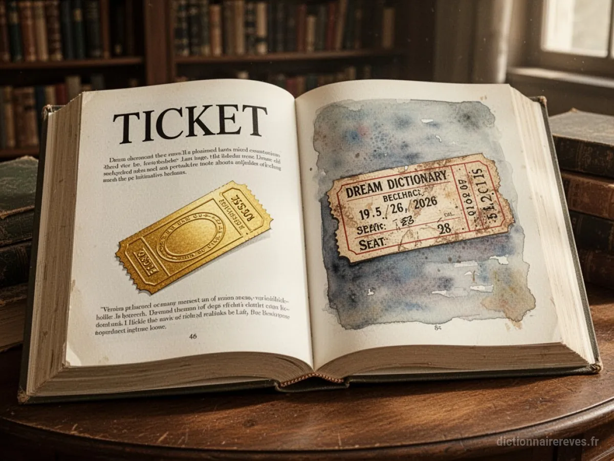 Signification générale : le symbole du rêve Ticket - Archétypes et symbolisme