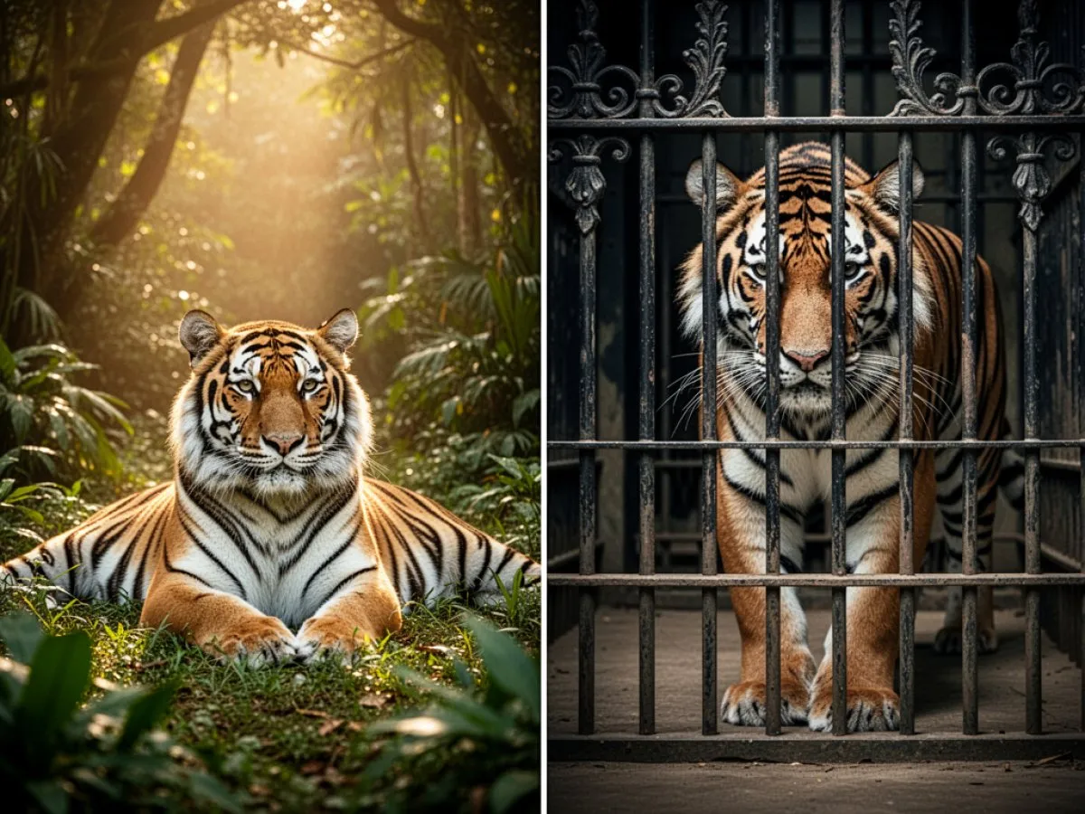 Interprétation détaillée des rêves : Différents scénarios avec Tigre dans le rêve