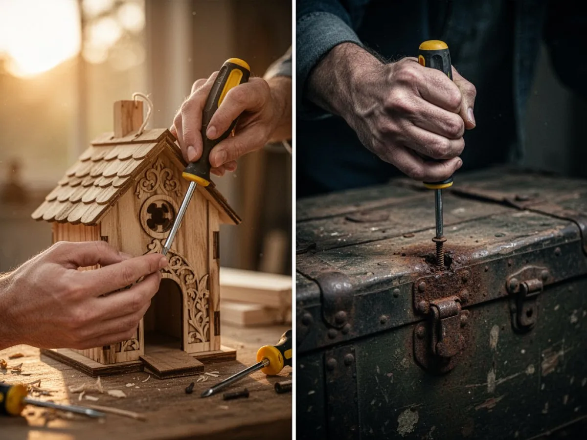 Interprétation détaillée des rêves : Différents scénarios avec Tournevis dans le rêve