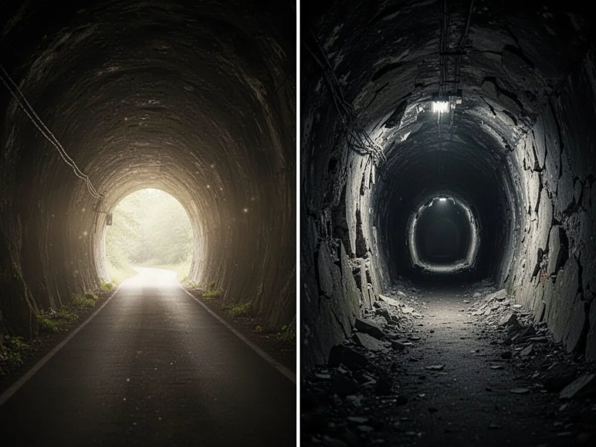 Interprétation détaillée des rêves : Différents scénarios avec Tunnel dans le rêve